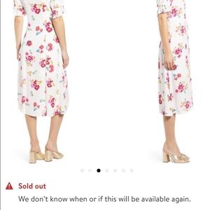 Row a floral print midi dress xs